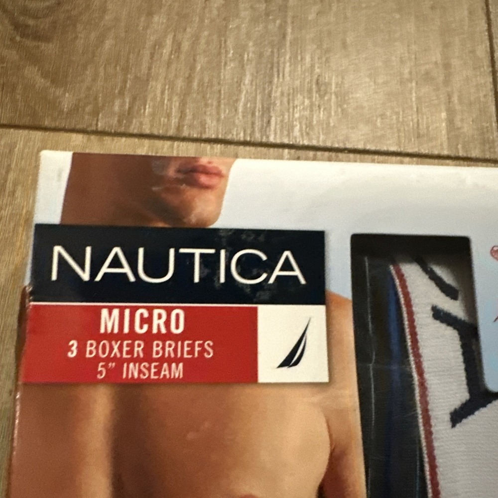 NAUTICA Mens Micro Boxer Briefs Underwear 3‎ Pack Size Small 28-30 NIB - Picture 2 of 6